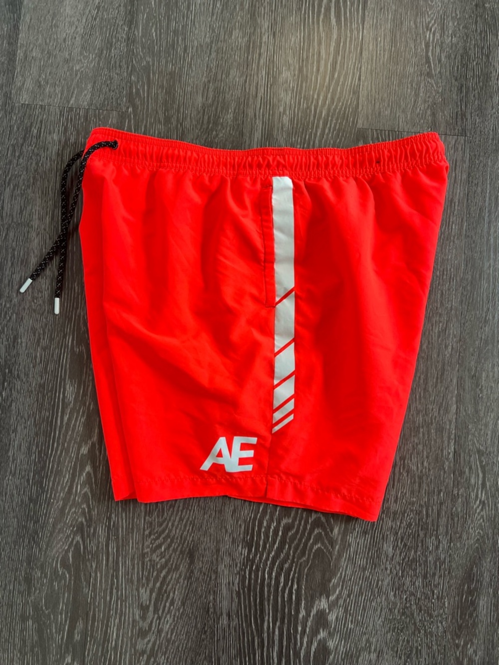 American Eagle AE Men’s Neon Orange Swim Trunks